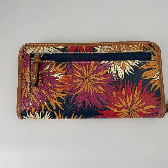 Nine West Multicolor Floral Wristlet Wallet with Zippered Closure - Picture 2 of 6